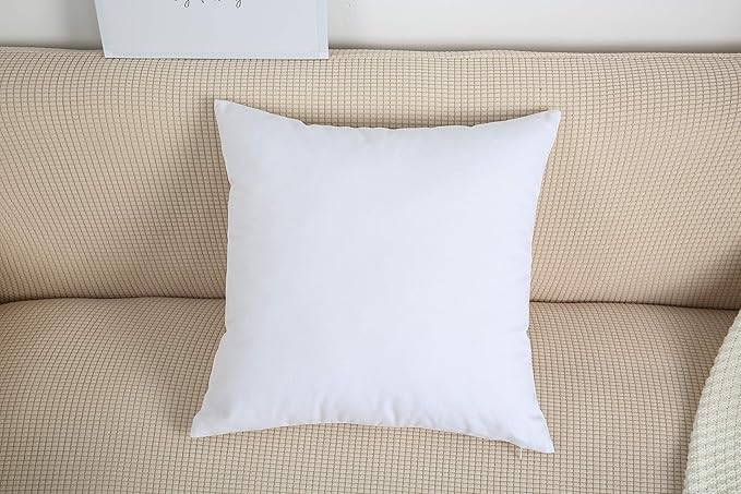 TangDepot Handmade Decorative Solid 100% Cotton Canvas Throw Pillow Covers/Cushion Covers, 45 Colors Available - (16" x16" , White, 2 Count (Pack of 1))