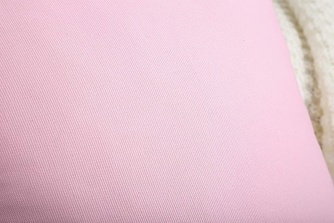 TangDepot Handmade Decorative Solid 100% Cotton Canvas Throw Pillow Covers/Pillow Shams, (24"x24", Salmon Pink)