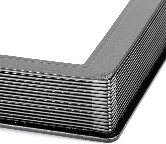 Tuscany Albums Professional Leatherette Bound Slip-in Photo Album, Holds 30 8x10 Photos (15 Page), Black