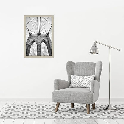 Americanflat 20x30 Poster Frame with Polished Plexiglass - Wide Picture Frames Made of Engineered Wood for Vertical or Horizontal Wall Display - Epic Collection - Grey