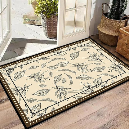 Modern Moroccan Boho Area Rug 5x6ft, Grayish White Low Pile Carpet, Non-Slip & Machine Washable Rug for Living Room, Bedroom, Dining Room, Nursery, Dorm