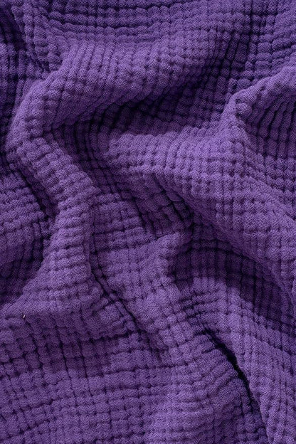 Muslin Blanket - Pure 100% Turkish Cotton Airy Soft Light Versatile Gauze Throw Blanket for Bed, Couch, Sofa (Purple, King Size (95" x 110" inch))