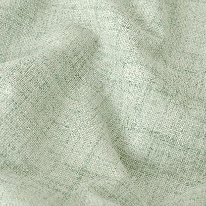 Lajode Sage Green Blackout Curtains for Bedroom - Linen Curtains 45 Inch Length Thermal Insulated Privacy Burlap Boho Window Drapes for Basement Scandi Farmhouse Nursery, 2 Panels, Each 52" Wide
