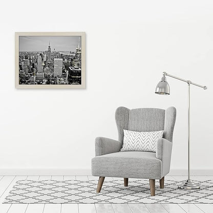 Americanflat 18x24 Poster Frame with Polished Plexiglass - Wide Picture Frames Made of Engineered Wood for Vertical or Horizontal Wall Display - Epic Collection - Light Wood