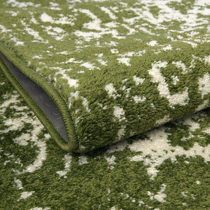 Rugs.com Arlington Collection Rug – 12 Ft Round Green Medium-Pile Rug Perfect for Kitchens, Dining Rooms