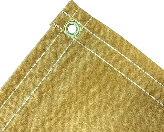 6 Ft. x 6 Ft. Tan/Gold 10 Oz. Canvas Tarp