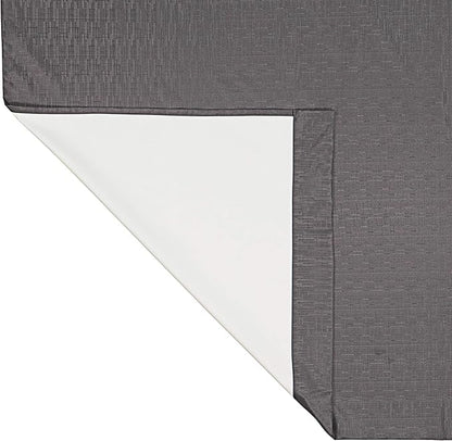 ECLIPSE Kendall Modern Blackout Thermal Rod Pocket Window Curtain for Bedroom or Living Room (1 Panel), 42" x 54", Charcoal