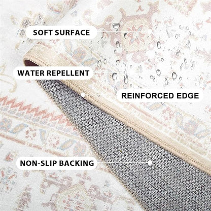Modern Abstract Area Rugs Washable Bedroom Rugs Soft Non-Slip Stain Resistant Rugs Colorful Gradient Swirl Prints Non-Shedding for Living Room Dining Room Kitchen Bathroom Office 5x8ft