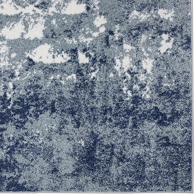LUXE WEAVERS Abstract Modern Area Rug, Blue 6x9
