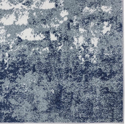 LUXE WEAVERS Hampstead Abstract Area Rug - Medium Pile, Modern Area Rug, Blue / 5 x 7