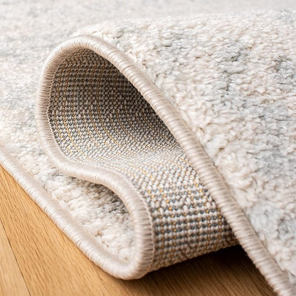SAFAVIEH Area Rug 12x15 - Tulum Collection - Large - Ivory & Light Grey, Moroccan Boho Tribal Design, Non-Shedding & Easy to Clean, Ideal for Living Room, Bedroom, Dining Space (TUL272G)