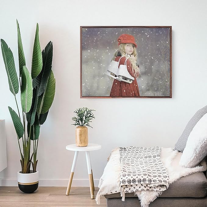 Personalized Custom Canvas Prints: Photo On Canvas (Dark Brown, 18X24) Transform Your Photos into Stunning Framed Wall Art Digitally Printed Photo To Canvas Ideal for Home Decor, Gifts Keepsakes.Made in Texas, USA