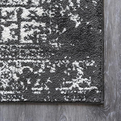 Rugs.com Arlington Collection Rug – 8' x 10' Dark Grey Medium-Pile Rug Perfect for Living Rooms, Large Dining Rooms, Open Floorplans
