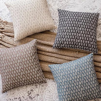 Foindtower Set of 2 Decorative Floral Long Body Lumbar Throw Pillow Covers Vintage Accent Farmhouse Cushion Covers Neutral Home Decor for Sofa Couch Chair Bedroom Living Room,14×36 Inch,Brown