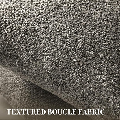 Throw Pillow Covers 20 x 20 Inch Set of 2, Accent Soft Boucle Textured Pillow Cover, Decorative Solid Color Cozy Cushion Pillow Case for Couch Bedroom Sofa Living Room Home Decor, Dark Brown