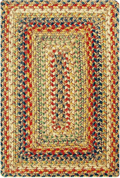 Homespice Kingston Dining Placemats, Warm Country Decor, Set of 6, Multicolor - 13x19 Rectangle Table Mats - Vibrant Colors, Durable, Easy to Clean and Protects Furniture