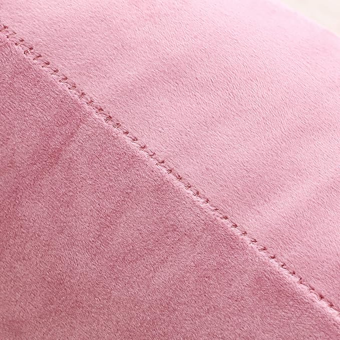 NiNi ALL Decorative Throw Pillow Covers Velvet 30x30 Inch Pack of 2 Pink Cushion Covers Soft for Couch Sofa Bedroom Living Room Outdoor