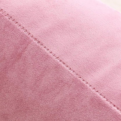 NiNi ALL Decorative Throw Pillow Covers Velvet 30x30 Inch Pack of 2 Pink Cushion Covers Soft for Couch Sofa Bedroom Living Room Outdoor