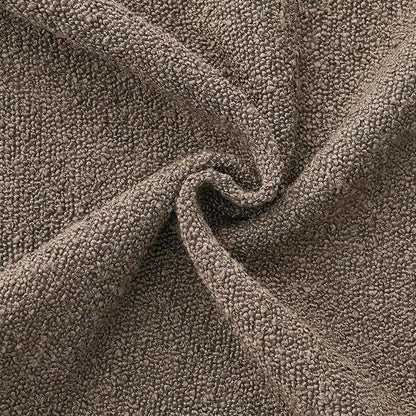 ANRODUO Pack of 2 Textured Boucle Throw Pillow Covers Soft Brown Decorative Accent Solid Pillow Cases Cozy Modern Couch Cushion Case for Chair Sofa Bedroom Living Room Home Decor, 20 x 20 Inch
