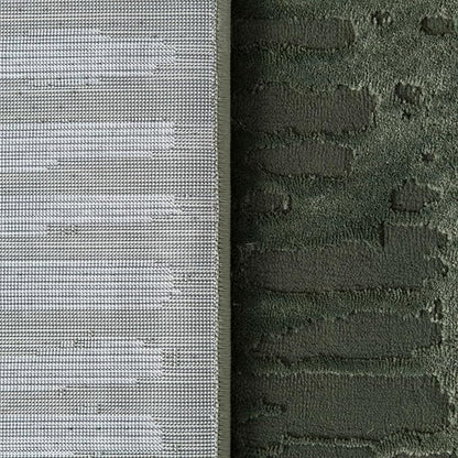 Revival Rugs Shell 2'7"x4'11" Machine Washable Area Rug for Kitchen Bedroom - 100% Recycled Oeko-TEX Certified, Medium Pile, Green