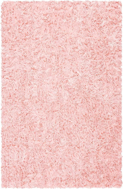 SAFAVIEH Faux Sheep Skin Collection 5' x 8' Pink FSS235G Silken Glam 2.35-inch Thick Area Rug