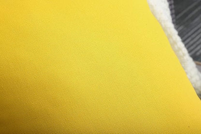 TangDepot Set of 2 Handmade Decorative Solid 100% Cotton Canvas Throw Pillow Covers/Cushion Covers, 45 Colors Available - (20"x20" 2 Pieces, Yellow)