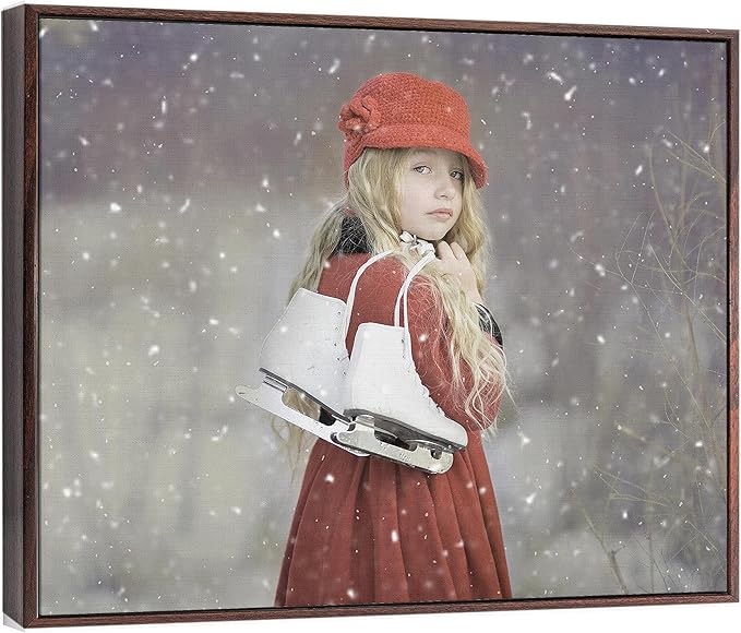 Personalized Custom Canvas Prints: Photo On Canvas (Dark Brown, 12x18) Transform Your Photos into Stunning Framed Wall Art Digitally Printed Photo To Canvas Ideal for Home Decor, Gifts Keepsakes.Made in Texas, USA