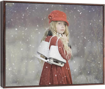 Personalized Custom Canvas Prints: Photo On Canvas (Dark Brown, 20x20) Transform Your Photos into Stunning Framed Wall Art Digitally Printed Photo To Canvas Ideal for Home Decor, Gifts Keepsakes.Made in Texas, USA