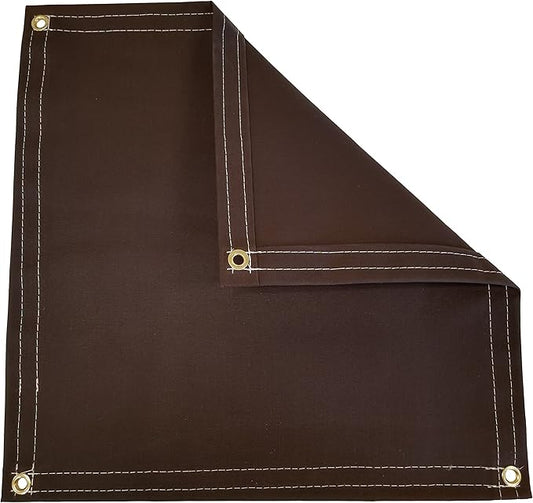 Brown Workhorse Polyester Canvas Tarp 10 Ft. x 12 Ft. - 14.5 Oz.