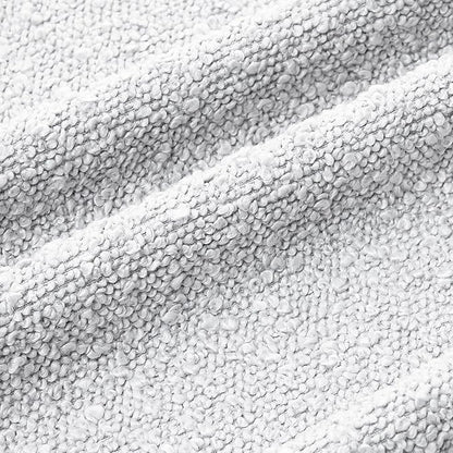 Mixhug Decorative Boucle Throw Pillow Covers, Light Gray, 12 x 20 Inches, Pack of 2 - Textured Boho Pillow Covers for Couch and Bed