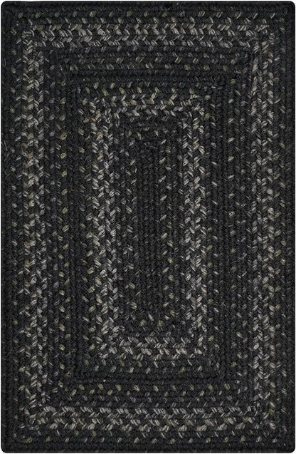 Homespice Jet Black Dining Placemats, Warm Primitive Decor, Set of 6-13x19 Rectangle Table Mats - Vibrant Colors, Durable, Easy to Clean and Protects Furniture