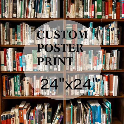 jenesaisquoi Custom Canvas Art Print 24" x 24", Upload Your Photo Image Custom Personalized Photo to Poster Printing Home Decor Wall Art Prints (Unframed)