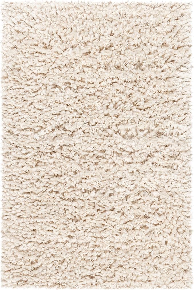 SAFAVIEH Sheep Shag Collection 4' x 6' Ivory SSG212A Handmade 1-inch Thick Area Rug