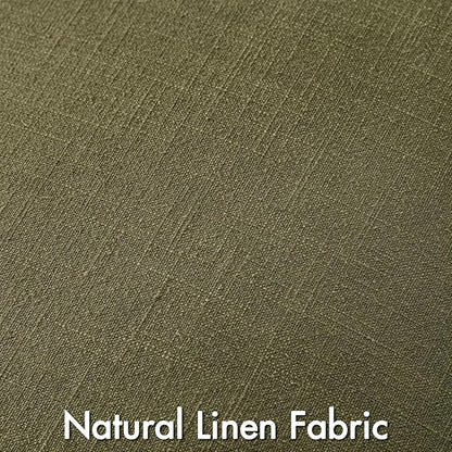MIULEE Olive Green Linen Pillow Covers Pack of 4 Decorative Natural Solid Throw Pillow Covers Soft Accent Boho Farmhouse Couch Pillowcases Modern Spring Decors for Living Room Bed Sofa 18x18 Inch