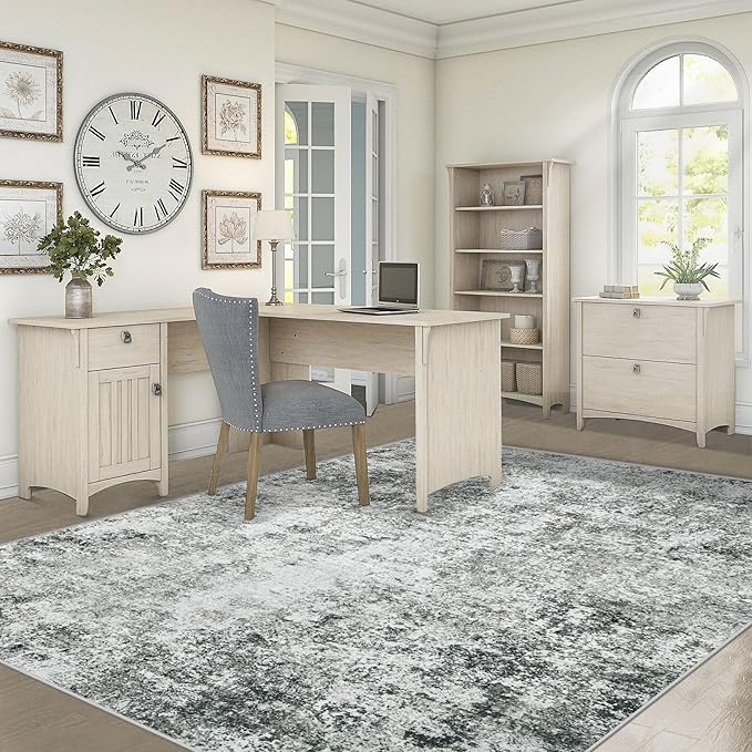 5x7 Area Rugs for Living Room, Washable Modern Abstract Large Area Rug Neutral Soft Non Slip Kids Rug Stain Resistant Indoor Carpet for Bedroom Nursery Dining Room Home Office(Grey, 5'x7')