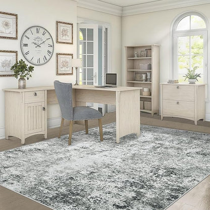 5x7 Area Rugs for Living Room, Washable Modern Abstract Large Area Rug Neutral Soft Non Slip Kids Rug Stain Resistant Indoor Carpet for Bedroom Nursery Dining Room Home Office(Grey, 5'x7')