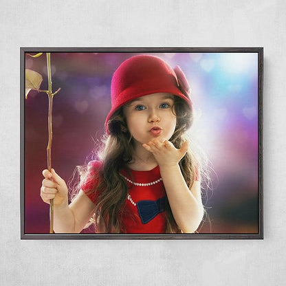 Personalized Custom Canvas Prints: Photo On Canvas (Black, 16x20) Transform Your Photos into Stunning Framed Wall Art Digitally Printed Photo To Canvas Ideal for Home Decor, Gifts Keepsakes.Made in Texas, USA