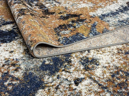 Keen Home Design Area Rugs - 10x14 Non-Shedding, Abstract Rugs for Kitchen, Living Room, Bedroom, Dining Room, Entryway - Size: 9'10" x 14', Multi