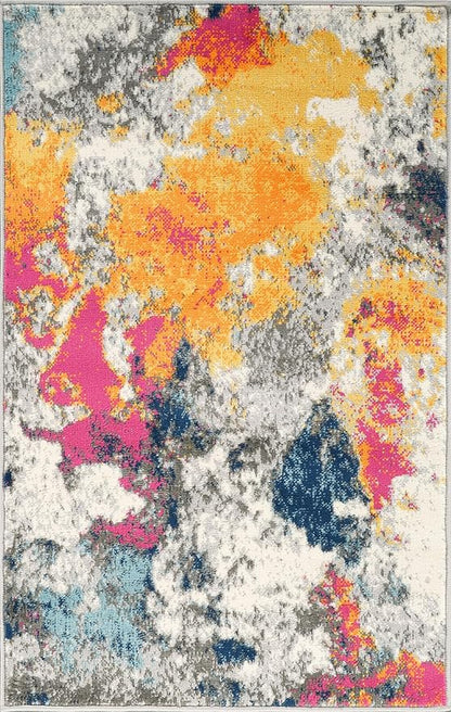 Rugshop Sky Collection Modern Abstract Area Rug 2'7" x 4' Multi