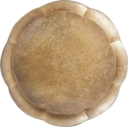 100% Solid Brass Clawfoot Pedestal Candle Dish – Vintage Style Decorative Candle Holder & Jewelry Trinket Tray– Heavyweight Brass Plate for Wax Candles, Rings & Small Accessories (ClawFootTray)