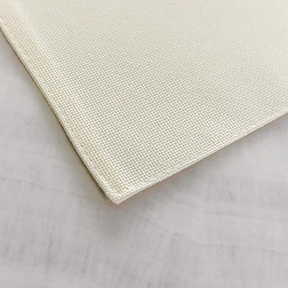 Home Brilliant Placemats Set of 4 Dining Table Placemat Washable Place Mats, 13 x 19 inches, Cream