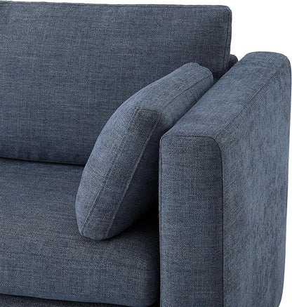 CHITA Oversized Modular Sectional Convertible Fabric Sofa Set, FSC Certified Extra Large Sectional Deep Seat Couch for Living Room,112 inch Width,3 Seat Modern Modular Sofa, Blue