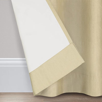 ECLIPSE Kendall Modern Blackout Thermal Rod Pocket Window Curtain for Bedroom or Living Room (1 Panel), 42 X 54, Cafe