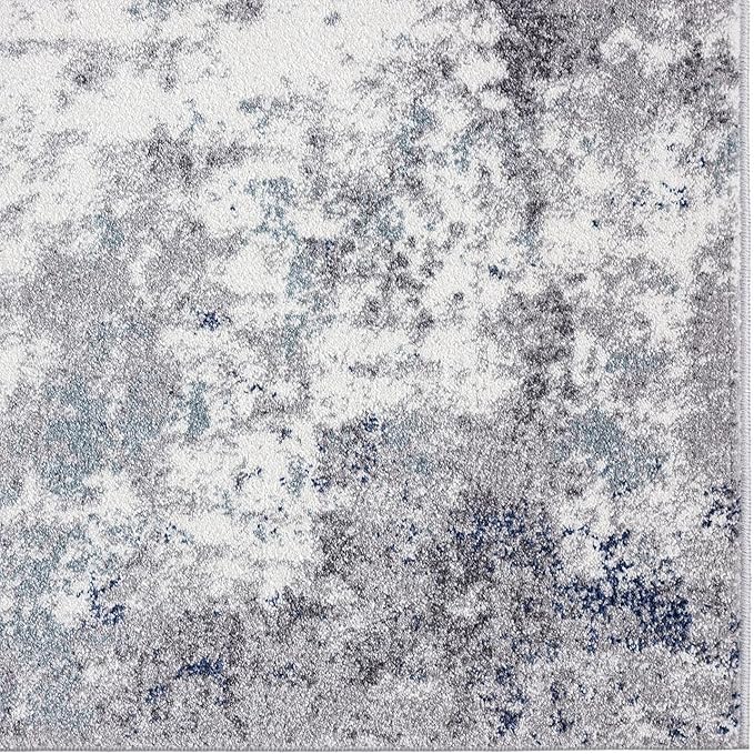 LUXE WEAVERS Hampstead Abstract Area Rug - Medium Pile, Modern Area Rug, Ivory / 4 x 5