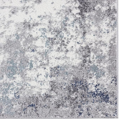 LUXE WEAVERS Hampstead Abstract Area Rug - Medium Pile, Modern Area Rug, Ivory / 4 x 5
