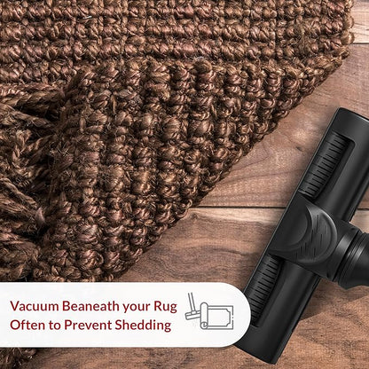 Nuloom Daniela Chocolate, 4' x 6', Handmade, Jute, Tassel, Soft and Textured, High Traffic, Stain Resistant, Easy Clean, Durable Area Rug for Bedroom, Living Room, Dining Space, Foyer, Entryway