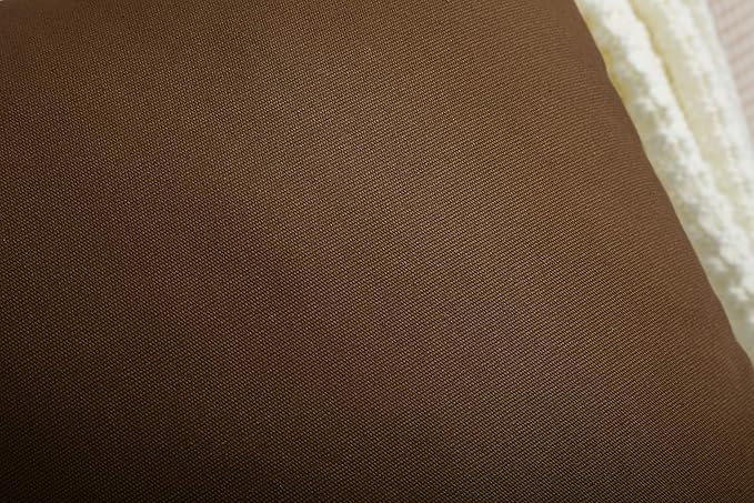 TangDepot Cotton Solid Throw Pillow Covers, 20" x 20" , Coffee, 1 Count (Pack of 1)