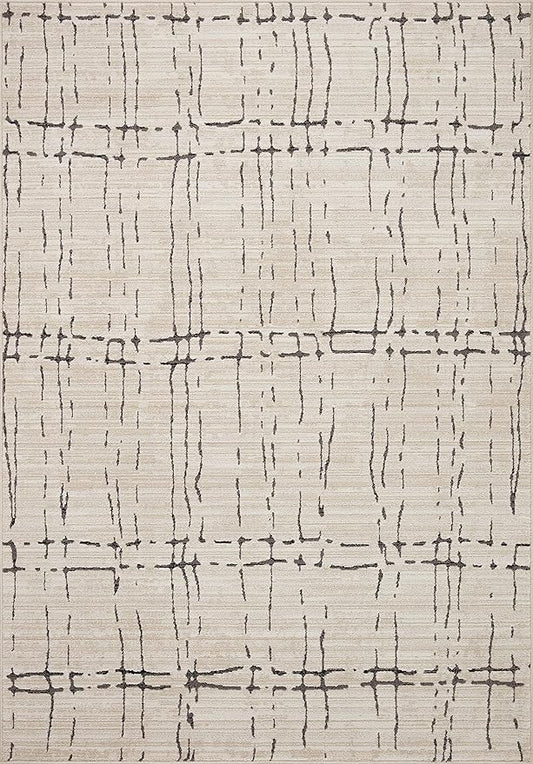 Loloi Darby Collection DAR-06 Sand/Dk. Grey 7'-10" x 10' Area Rug