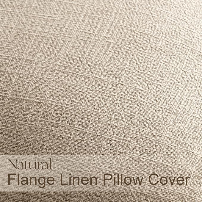 Pack of 4 Couch Throw Pillow Covers 12x20 Inch Natural Soft Decorative Linen Pillow Covers Farmhouse Boho Accent Cushion Covers for Mid Century Modern Home Decor Sofa Bedroom Living Room