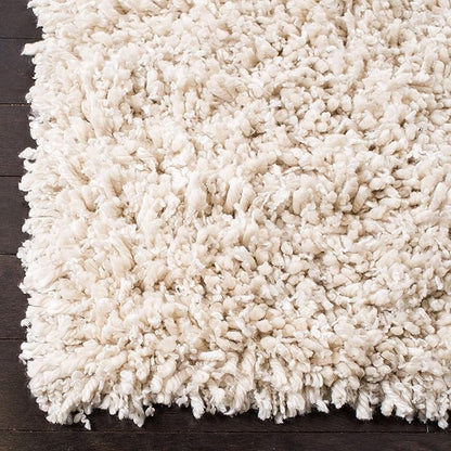 SAFAVIEH Sheep Shag Collection 5' x 8' Ivory SSG212A Handmade 1-inch Thick Area Rug
